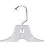 Nahanco 14" Plastic Super Heavy Weight Dress Hanger, Clear, 100/Carton (414)~#|#~E159C01C-2CD1-4747-ABD372986303FD48_sc7
