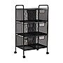 Mind Reader 6-Drawer Multipurpose Office Utility Cart, Black (6DRMESH-BLK)~#|#~E1689873-2F23-404D-B67E044E2630CFBE_sc7