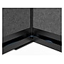 Luxor Expanse Series 7-Panel System Starter Wall, 70"H x 70"W, Freestanding, Black/Gray PET/Acrylic (MW-7070-FCGB)~#|#~E17AAC2F-BCAA-4835-8448A7DF8BD3DA33_sc7