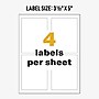Avery UltraDuty Waterproof Laser GHS Chemical Labels, 3 1/2" x 5", White, 4 Labels/Sheet, 50 Sheets/Box (60503 )~#|#~E17BBC6F-B765-417E-BF98E27787CA2454_sc7