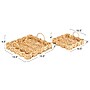 Household Essentials Woven Water Hyacinth Scalloped Square Trays (HE1255)~#|#~E1810219-80B9-489D-93146239A601CD22_sc7