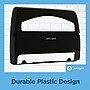 Georgia-Pacific Safe-T-Gard Toilet Seat Cover Dispenser, Half-fold, Black, 10/Carton (57748)~#|#~E18AC00B-A187-4C5A-9D426BA9818E9E18_sc7