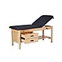 Viva Comfort Aristo Wood Physician Adjustable Exam Table with Shelf, 2 Drawer Cabinet, Paper Holder, 500 lb. Capacity, Black~#|#~E1BCFFC7-5539-4639-8EAEA36071031A0F_sc7