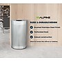 Alpine Industries Stainless Steel Trash Can, 12 Gallon, Silver (ALP438-12HR-SS)~#|#~E1C369BD-CE9D-4217-824BA72745BAAB3B_sc7