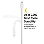 NXT Technologies™ 10 Ft. Braided Lightning to USB Cable, White (NX60463)~#|#~E1E68386-A9B5-4067-B5BB3139DB7DF17A_sc7
