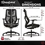Beautyrest Duo-EX Ergonomic Mesh Swivel Task Chair, Black/Gray (60051GRY)~#|#~E2085E8A-20BE-4AF5-9555F6E331AD026A_sc7