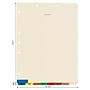Tabbies Bottom Tab Patient Chart Index Divider Set, 8-Tab, Ivory, 40/Box (54500)~#|#~E226E95B-AD42-43F0-A35894ECBC7FD5B1_sc7