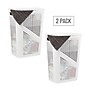Mind Reader 15.85-Gallon Slim Laundry Hamper with Lid, Plastic, White, 2/Set (2HBIN60-WHT)~#|#~E237C841-547D-4272-802DF4925851F3DB_sc7