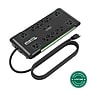 Plugable 12-Outlet 4320 J Surge Suppressor, 6 ft., Black (PS12-USB2B)~#|#~E247EE21-EB4D-4ED8-AB2738A50599ECA9_sc7