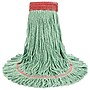 Boardwalk Super Loop Wet Mop Head, Cotton/synthetic, Large Size, Green, 12/carton~#|#~E24C70F2-F542-41A0-AAA50624231D1211_sc7