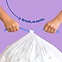 Perk™ 13-Gallon Kitchen Trash Bag, Unscented, 28" x 24", Low Density, 0.9 mil, White, 120 Bags/Box (PK56750)~#|#~E24E0DBA-4C38-4B48-A21C2A9954BE7090_sc7