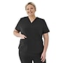 Medline Lex AVE Women's 3-Pocket V-Neck Scrub Top, XL, Black (4802BLKXL)~#|#~E2618620-CE1F-4BFD-864FE4E43979C183_sc7