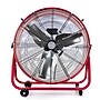 Vie Air 24" Commercial Floor Drum Fan, 3 Speed, Red (937115045M)~#|#~E2869D89-02A3-4D88-8D2C406E3210CD26_sc7