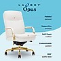 La-Z-Boy Opus Ergonomic Bonded Leather Swivel Executive Chair, White and Gold (CCHR10015A)~#|#~E29266EB-78A2-44AB-B6F723FE51893E17_sc7