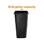 Coastwide Professional™ Indoor Trash Can Without Lid, Black Soft Molded Plastic, 10.25 Gallon (CW56433)~#|#~E2ABF4AF-0A0A-4601-9C88ACB2FC5F1771_sc7