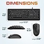 Delton KBM20 Wired Large Button/Key Keyboard and Optical Mouse Combo, Black (DKMBG20-U) ~#|#~E2BC5E19-43B3-458B-B23198247AE1D0C8_sc7