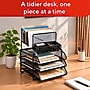 TRU RED™ All-In-One 10-Compartment Wire Mesh Compartment Storage, Matte Black (TR57530)~#|#~E2BD10C4-9117-4C96-AC6B7AF75B49C1B0_sc7