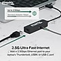 Plugable RJ45 to USB-C Ethernet Adapter, Male to Female, Black (USBC-E2500PD)~#|#~E2BE8E45-E675-4CF5-BC915B50584FE4D5_sc7