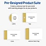 Avery Pre-Printed Gold-Dipped Edge Design Matte Blank Card, White, 20/Pack (S00-DJS)~#|#~E2C7232F-8047-4534-9C9555C63AFABE13_sc7