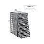 Mind Reader 10-Compartment Metal Mesh File Storage Drawers, Silver (10CABMESH-SIL)~#|#~E2D8286E-6642-4791-9C97FD2BA3A00648_sc7