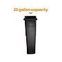 Coastwide Professional™ Slim Plastic Trash Can with no Lid, Black, 23 Gal. (CW50718)~#|#~E2DA2818-110B-4BC1-8B3821CCDB36EACC_sc7