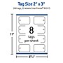 Avery 3" Blank Price & Merchandise Tags, White, 200/Pack (95317-GWT25)~#|#~E2E55AA7-3B06-45E6-97427DDA22EF3165_sc7