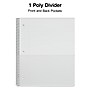 Staples® Accel 1-Subject Subject Notebooks, 8.5" x 11", College Ruled, 100 Sheets, White (25539M)~#|#~E2EA77C2-52A8-40AE-9E416535C9E282EA_sc7