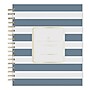 2027 Blue Sky Day Designer Rugby Stripe 8" x 10" Calendar Year Daily & Monthly Planner, Plastic Cover, Black/White (142098-27)~#|#~E2F1863D-0646-4FBD-96FAEDB473B02F39_sc7