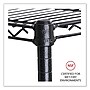 Alera® 5-Shelf Wire Shelving Kit with Casters and Shelf Liners, 36w x 18d x 72h, Black Anthracite~#|#~E2F4C859-45FB-4F7C-999EB9D806422944_sc7