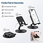 Uncaged Ergonomics Swivel Cell Phone Stand with 360° Rotation and Adjustable Tilt, Foldable Metal Design, Black (SPS-Black)~#|#~E30889AD-E3CA-445E-B02C12FCF6B1924F_sc7