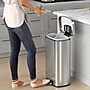 iTouchless SoftStep Stainless Steel Rectangular Step Pedal Trash Can with AbsorbX Odor Control System, 8 Gal., Silver (PC30RSS)~#|#~E30AFCB8-94E9-4D1C-BCF806CF219CA9D2_sc7