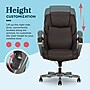 La-Z-Boy Niall AIR Lumbar Pro+ Ergonomic Faux Leather Executive Big & Tall Chair, 400 lb. Capacity, Dark Brown (60114-DBRN)~#|#~E315499C-175B-4A0D-82DE590AEBED15A8_sc7