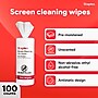 Staples Screen Cleaning Wipes – 100‑Count Tub for Monitors, Laptops, Phones & Electronics~#|#~E31C469B-B039-4999-8757BEE8B9FF1EAB_sc7
