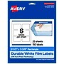 Avery Laser/Inkjet Rectangle Waterproof Multipurpose Labels, 3.375"  x 2.3333", White, 150/Pack (94212)~#|#~E3517E30-1DB9-4BDF-A9388B8A0315928B_sc7