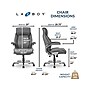 La-Z-Boy Meyer Ergonomic Bonded Leather Swivel Executive Chair, Gray (60082-GRY)~#|#~E354F22E-2CEC-44DA-B4A7B2CFF3DEE45D_sc7