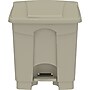 Safco Step-on Trash Can, 8 Gallon, Tan (SAF9924TN)~#|#~E35506DA-59C7-4C95-9808CFC8BAF67A9F_sc7