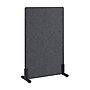 Bush Business Furniture Fabric Freestanding Privacy Panel, 55"H x 34"W, Cool Charcoal (PSP134CL-03)~#|#~E35D9186-3481-41CA-A71A6124347BD923_sc7