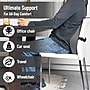 Mind Reader Memory Foam Ergonomic Lower Back Cushion Posture Corrector, Black/Blue (MEMCUSHGL-BLK)~#|#~E3645932-0B13-4368-97C25D8C47CD2496_sc7