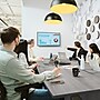 Bush Business Furniture 120W x 48D Boat Shaped Conference Table with Wood Base, Platinum Gray (99TB12048PGK)~#|#~E36EEFCD-0DCD-494B-B767596567ABCAC3_sc7