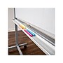 Luxor Dry-Erase Mobile Combination Ghost Grid/Whiteboard, Aluminum Frame, 36" x 48" (MB4836LB)~#|#~E39C50B6-1D0F-4A6D-81FAC562D49994EA_sc7