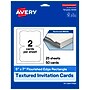 Avery Flourished Edge Invitation Cards , 5" x 7", Matte White, 50/Pack (19479399755)~#|#~E3A078CC-4657-44CF-96DB6C85C45B8CBE_sc7