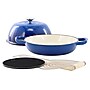 MegaChef Cast Iron 6 Qt. Dutch Oven, Blue (935123606M)~#|#~E3D427C5-96E6-4105-BC53011AB18586B1_sc7