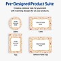 Avery Gold-Pink Berries Matte Blank Card, White, 80/Pack (S00-FGC)~#|#~E3E409D1-A117-4F0B-9F47201BBCD9F3E8_sc7