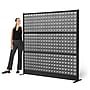 Luxor Studio Modular Wall Room Divider System Acoustic Panel, 70" H x 70" W, Freestanding, Gray, PET (PPWL002)~#|#~E3F248B2-8580-4FD1-AF9DA31D47DD3923_sc7