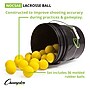 Champion Sports Lacrosse Ball Bucket, Yellow/Black (LBYN36)~#|#~E413DF3F-9E30-4FE6-B12F66D9A2E979A8_sc7