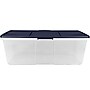 Home Logic 100 Quart, Latch Lid Storage Bin, Clear, 4/Case (7107)~#|#~E41D222B-854A-461D-922EBDF1992FD325_sc7