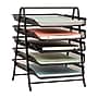 Mind Reader 5-Tier Stackable Paper Desk Tray Organizer, Metal, Black (5TPAPER-BLK)~#|#~E43A6909-B02C-4AC0-8B3325A7FD6F1027_sc7