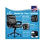 Click365 Transform 1.0 Ergonomic Bonded Leather Swivel Desk Chair, Black (CCHR10001B)~#|#~E44C3160-FC18-4790-A0C71D3D8F851C14_sc7