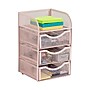 Mind Reader 4-Compartment Metal Desk Organizer, Pink (MESHMINI-PNK)~#|#~E44F329C-7FDC-450F-8EDA9F8D121D6EB4_sc7