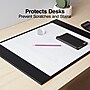 Staples TECH Refillable Faux leather Desk Pad with Side Rail, 24" x 17", Black (ST45058-CC)~#|#~E456B480-4D8E-4140-80426BCB9F3E7B78_sc7